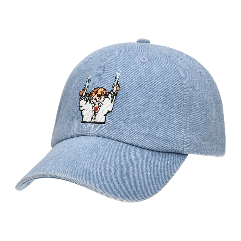 Pippi Långstrump & pang denimkeps ljusblå