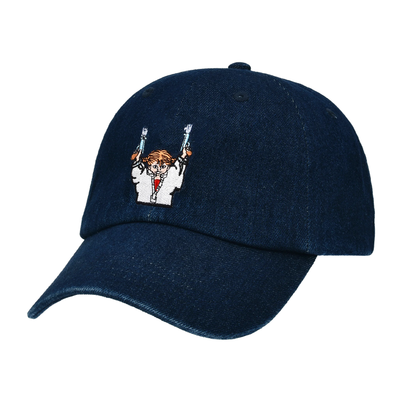 Pippi Långstrump & pang denimkeps mörkblå