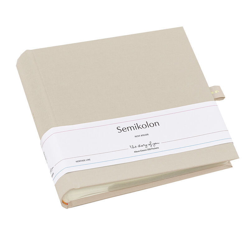 Fotoalbum med 200 fickor Petit Atelier warm sand | Semikolon