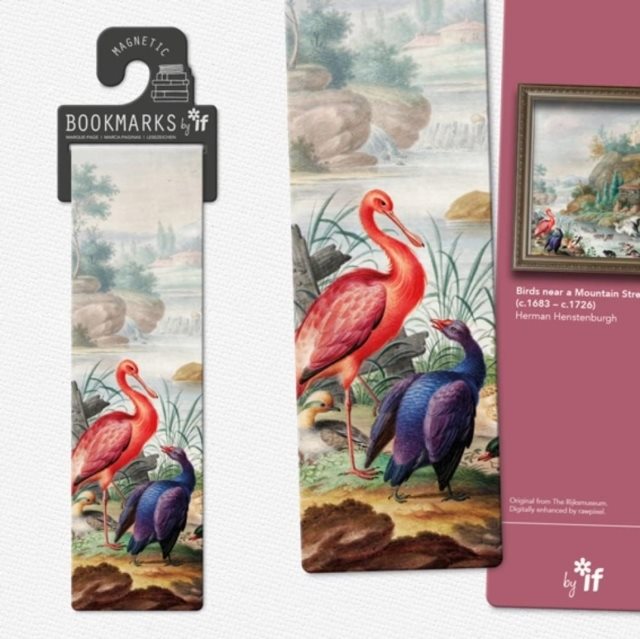 Classics Magnetic Bookmarks - Birds near a Mountain Stream