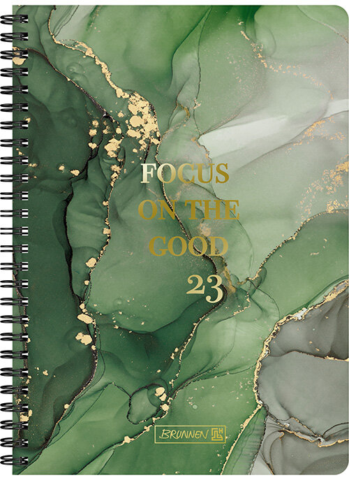 A5 Green Marble 12 mån FSC