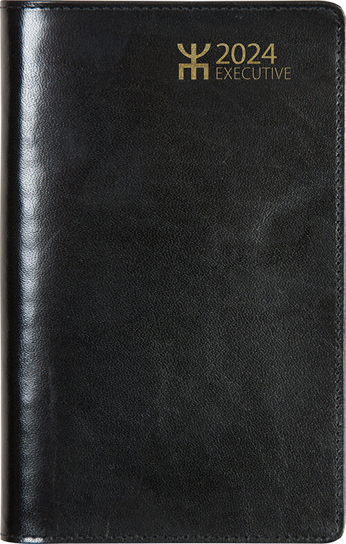 Kalender 2024 Executive Svart Skinn FSC