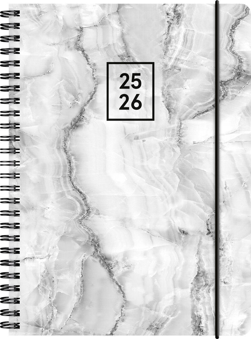 Kalender A5 Gray Marble Almanacksförlaget