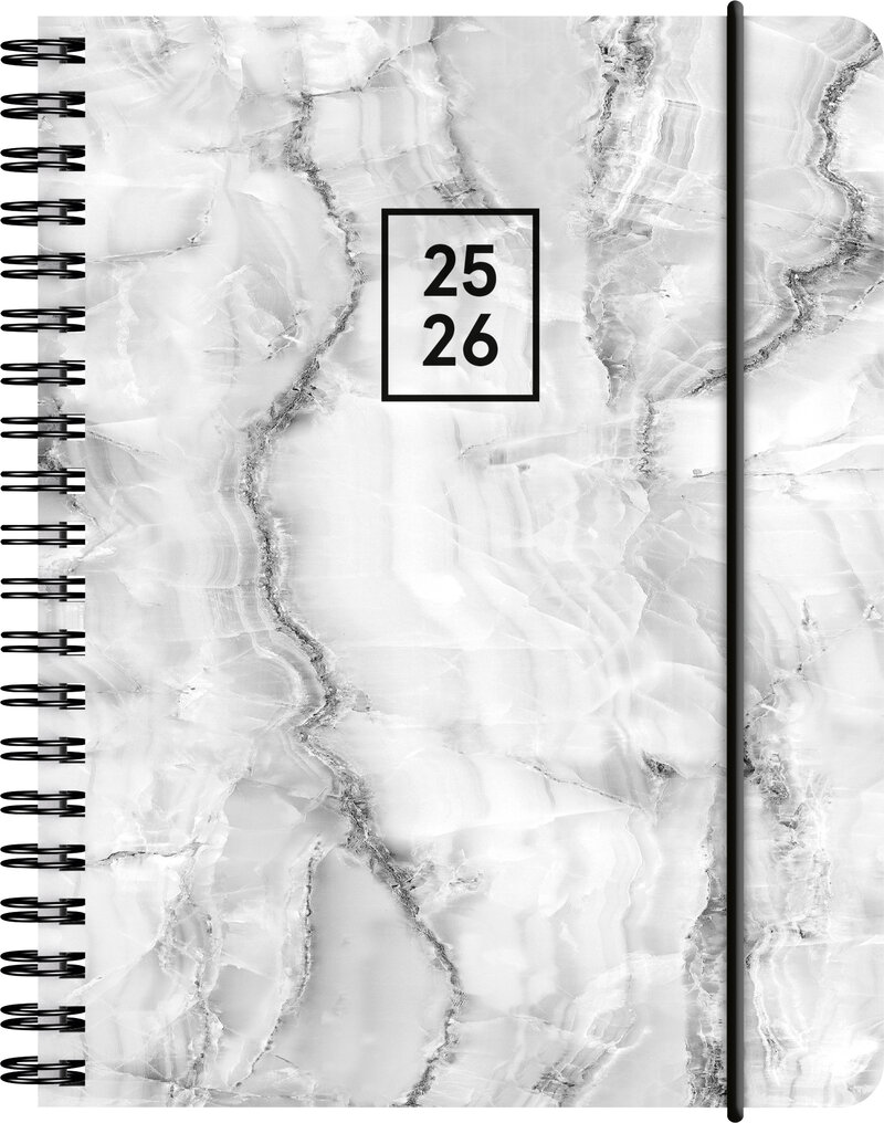 Kalender A6 Gray Marble Almanacksförlaget