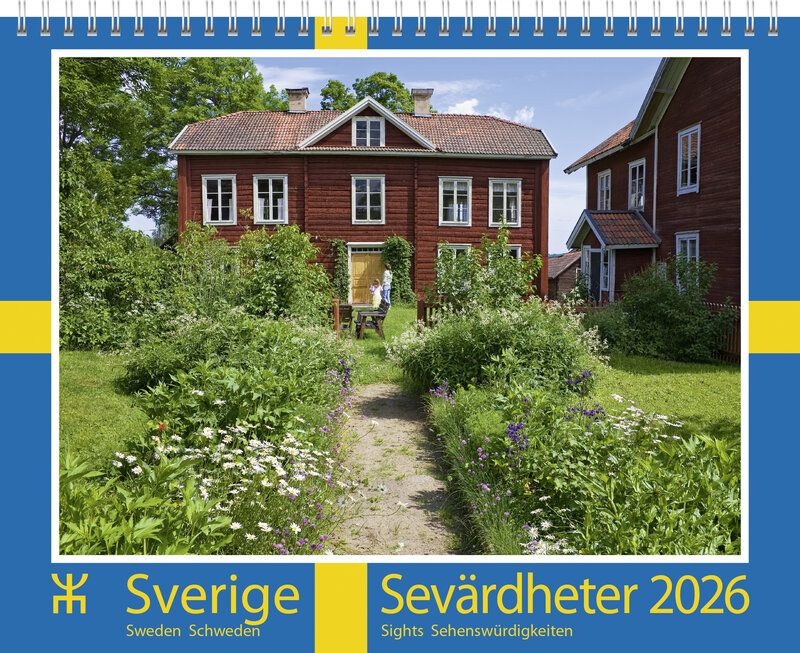 Väggkalender Sverige Sevärdheter Almanacksförlaget
