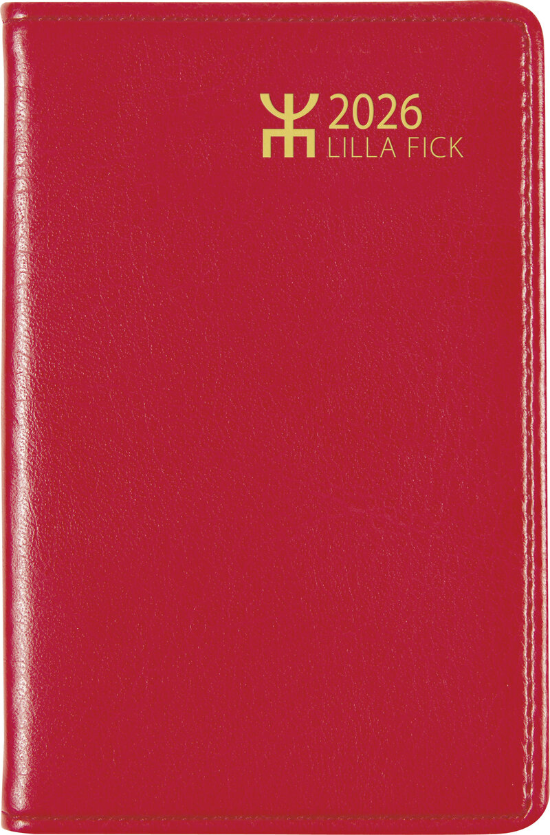 Lilla Fick · 7,2 x 10,2 cm · 232 sidor · Plast · Röd · Inbunden · 1 vecka/uppslag