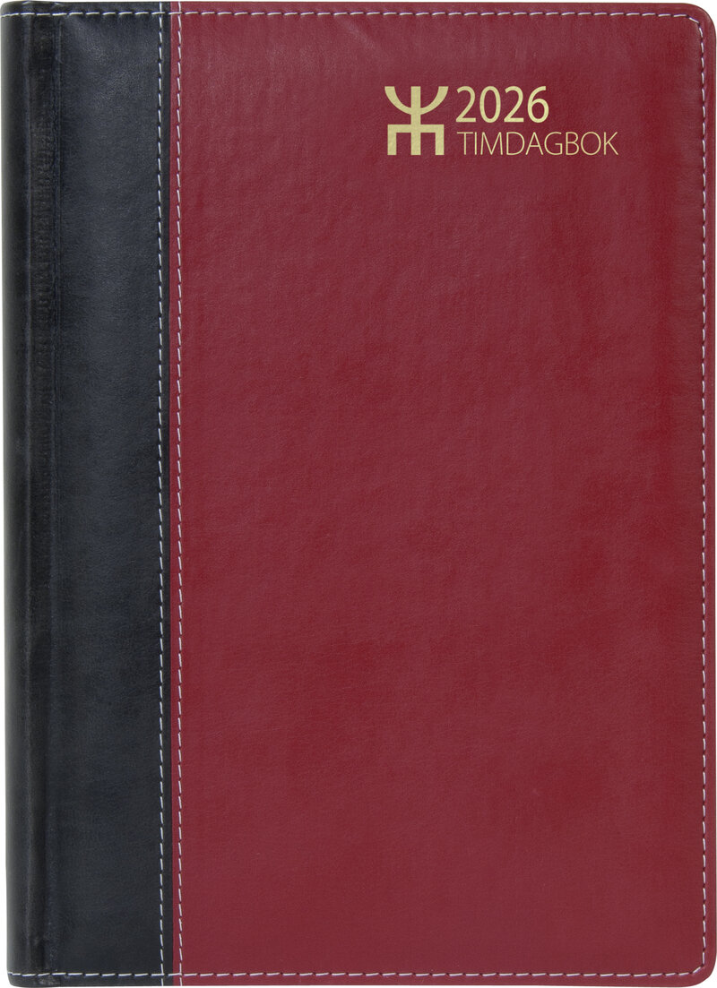 Timdagbok Röd/Svart FSC