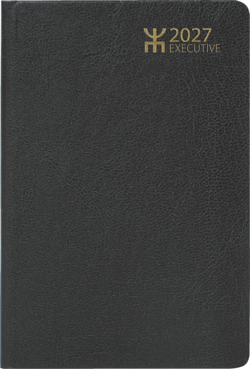 Fickkalender - Executive Svart Konstläder FSC