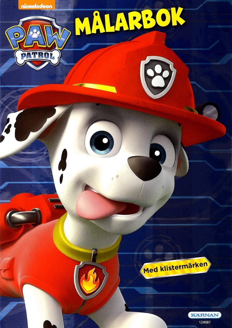 Paw Patrol. Målarbok med klistermärken (12-pack)