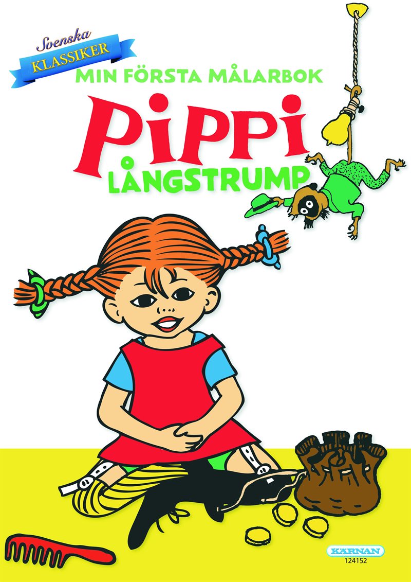 Min första målarbok Pippi Långstrump