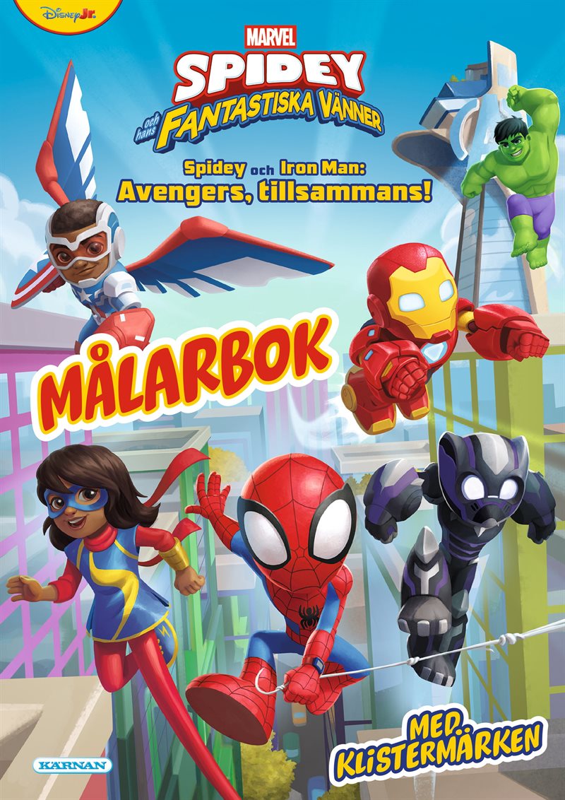 Målarbok Spidey och Avengers