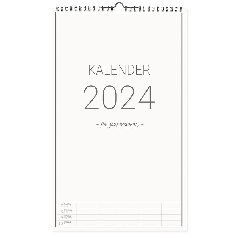 FamiljeKalender 2024 - m 5 kolumner  Clean