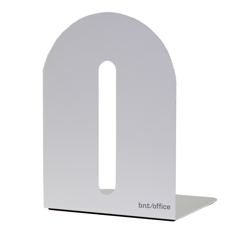 Bokstöd 20cm vit metall 2/fp
