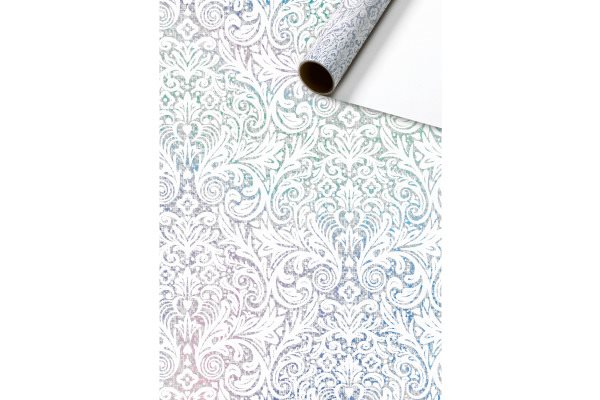 Presentpapper Silver Mönster