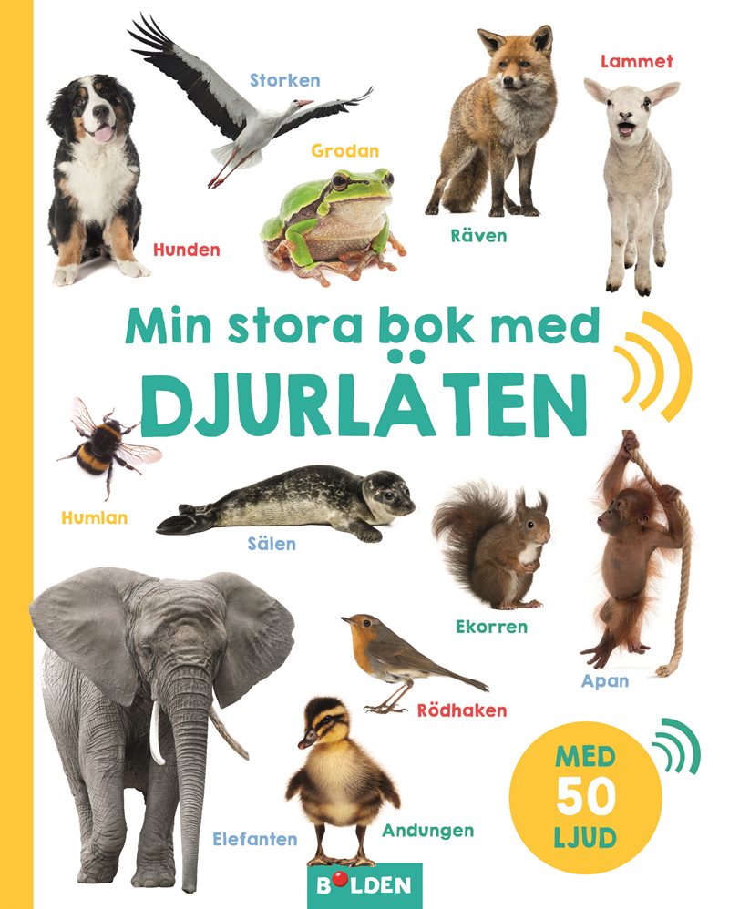 Min stora bok med djurläten – med 50 ljud