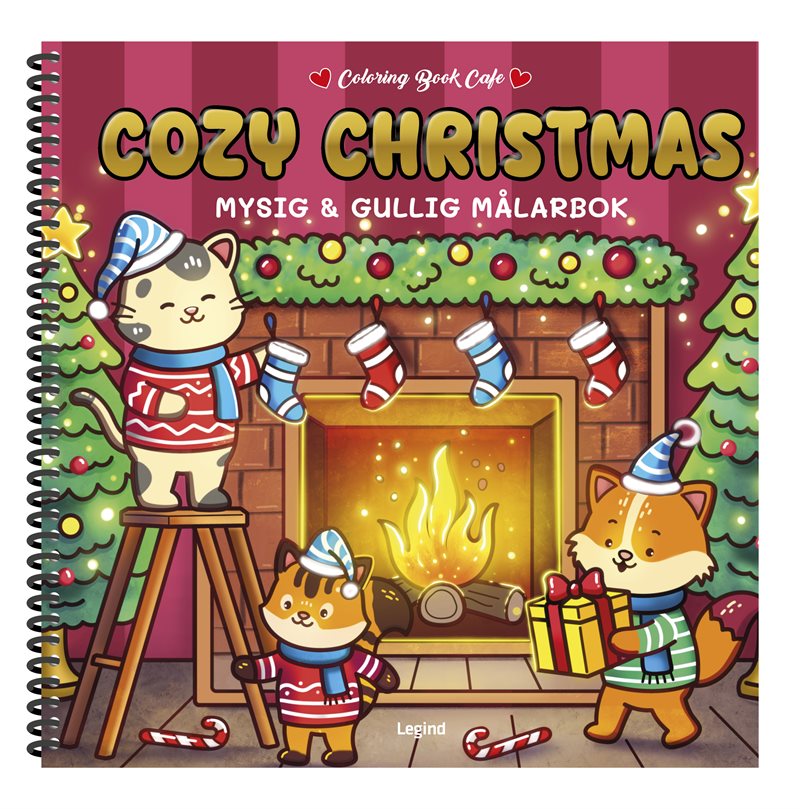 Cozy Christmas Deluxe : Lyxig Cozy Coloring målarbok från Coloring Book Cafe