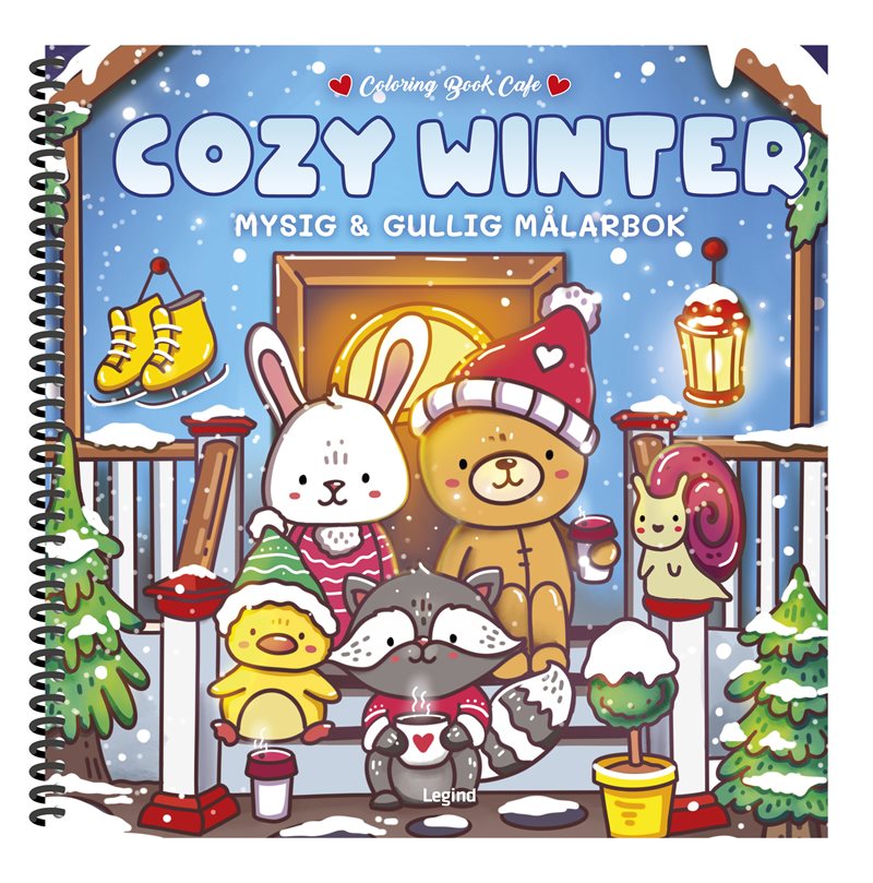 Cozy Winter Deluxe : Lyxig Cozy Coloring målarbok från Coloring Book Cafe