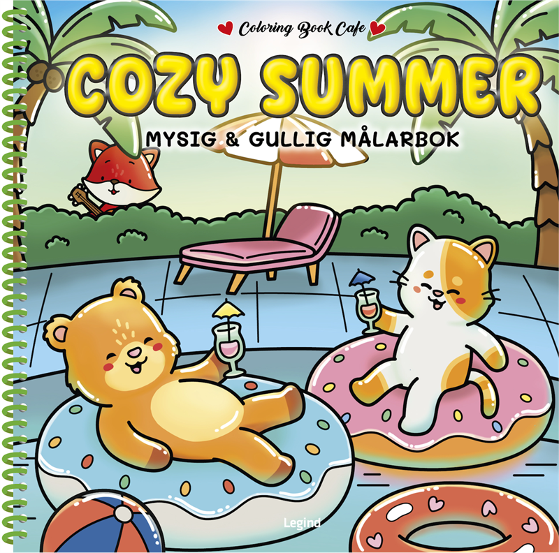Cozy Summer Deluxe. Lyxig Cozy Coloring målarbok från Coloring Book Cafe