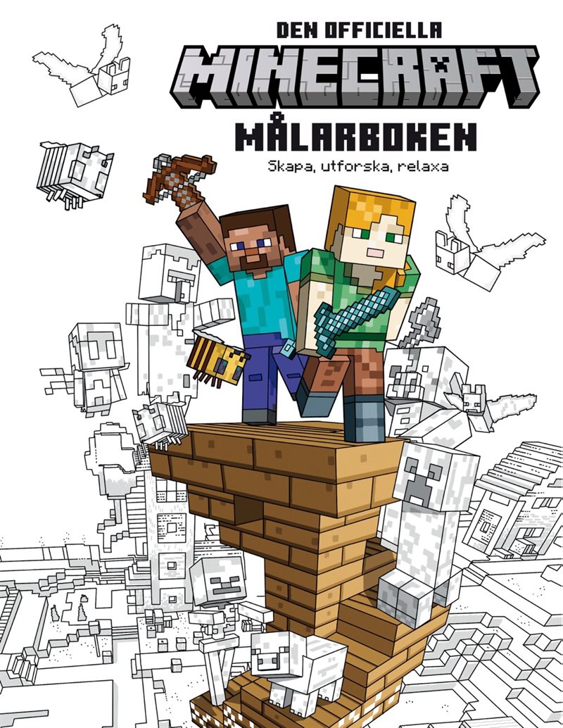 Minecraft : Den officiella målarboken : Skapa, utforska, relaxa
