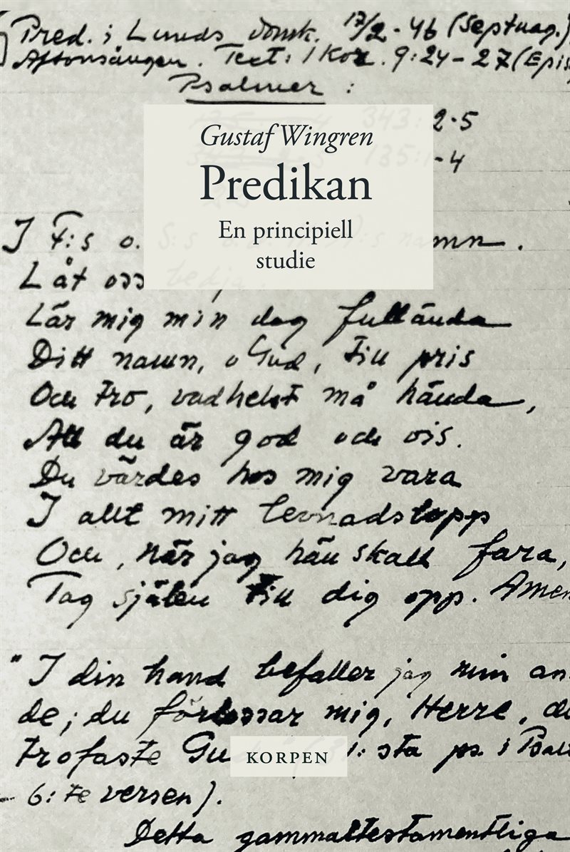 Predikan : en principiell studie