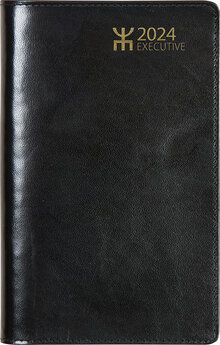 Kalender 2024 Executive Svart Skinn FSC