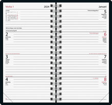 Kalender 2024 Classic Svart Plast FSC