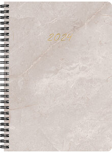 Kalender 2024 A5 Marble 12 mån FSC