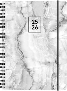 Kalender A5 Gray Marble Almanacksförlaget