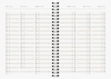 Kalender A5 Kork FSC Almanacksförlaget