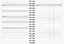 Kalender A6 Gray Marble Almanacksförlaget