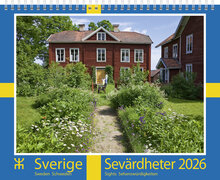 Väggkalender Sverige Sevärdheter Almanacksförlaget