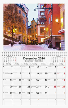 Väggkalender Sverige Sevärdheter Almanacksförlaget