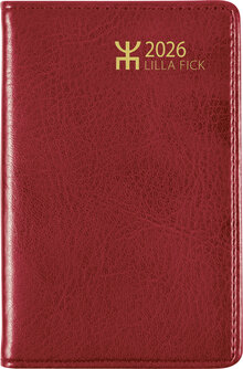 Lilla Fick · 7,2 x 10,2 cm · 232 sidor · Konstskinn · Röd · Inbunden · 1 vecka/uppslag