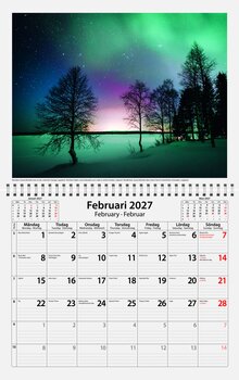 Väggkalender - Sverige Sevärdheter FSC