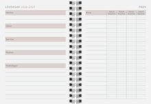 Elevkalender A6 Plain Blue Almanacksförlaget