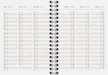 Elevkalender A6 Plain Blue Almanacksförlaget