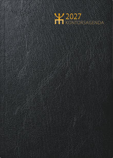 Bordskalender - Kontorsagenda Svart FSC