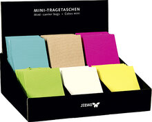 Presentpåsar, mini i Display. 10x8x14 cm 6 färger