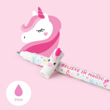 Erasable gel pen, Unicorn, rosa